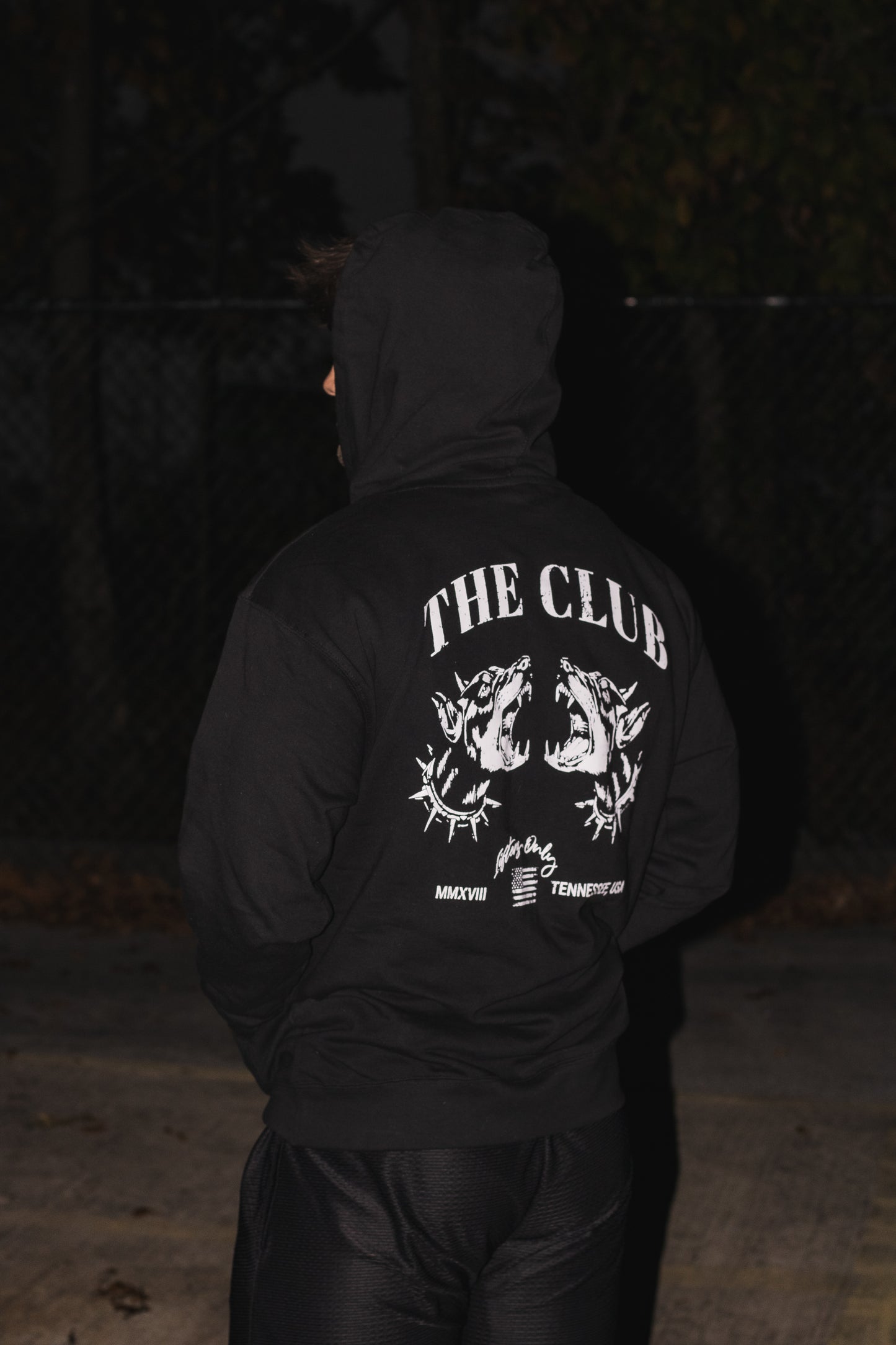 Black The Club Hoodie