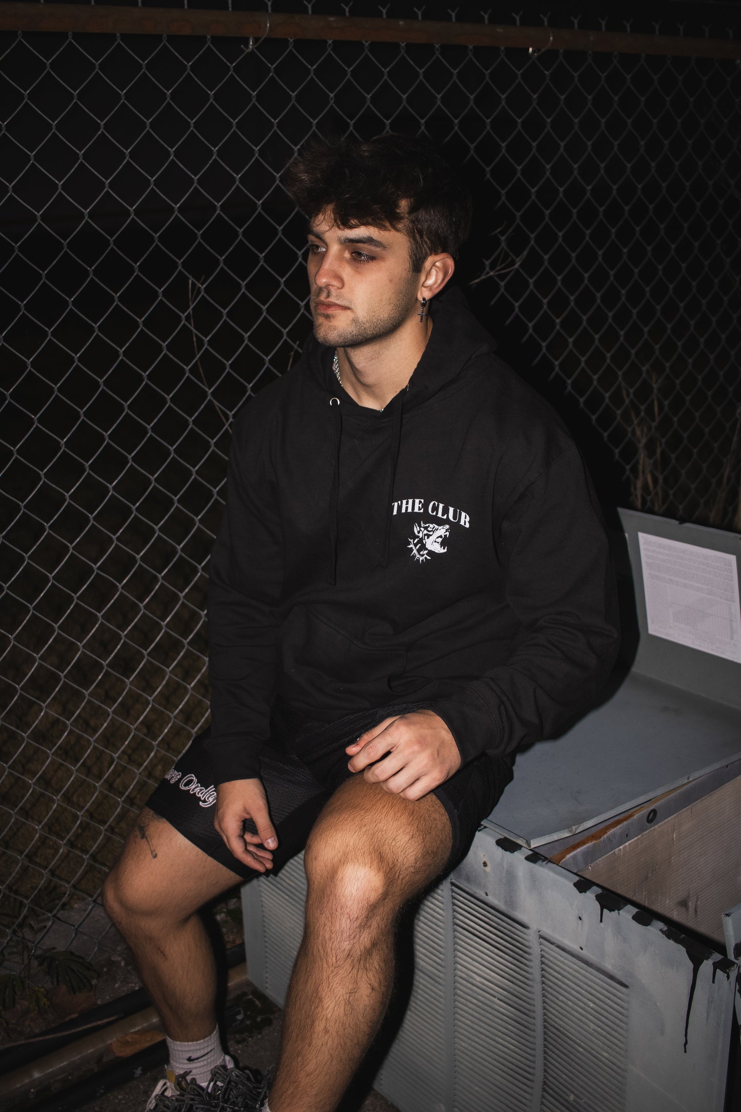 Black The Club Hoodie