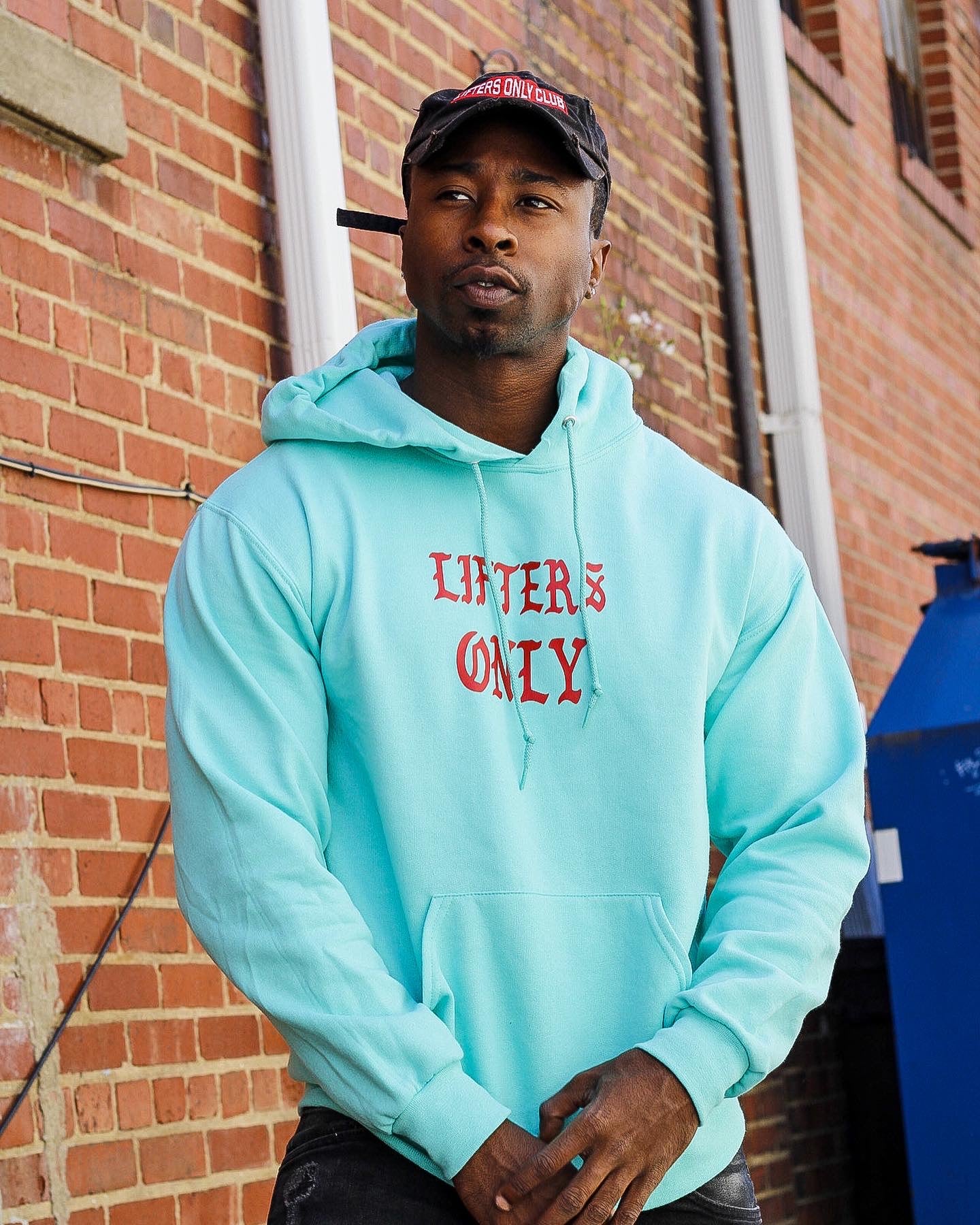 Mint best sale blue hoodie