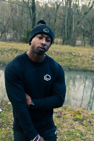 Black Essential Crewneck
