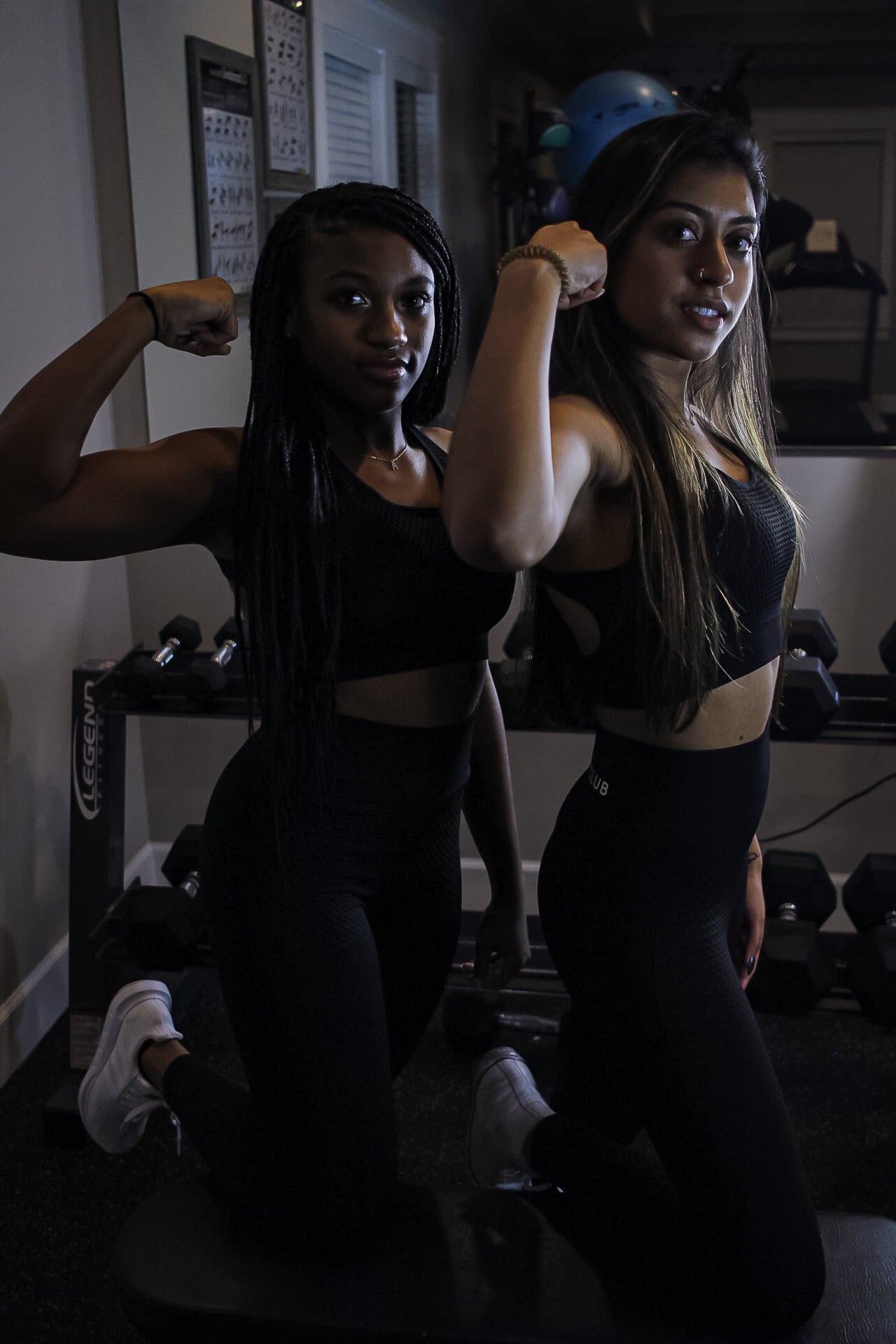Black Surface Sports Bra