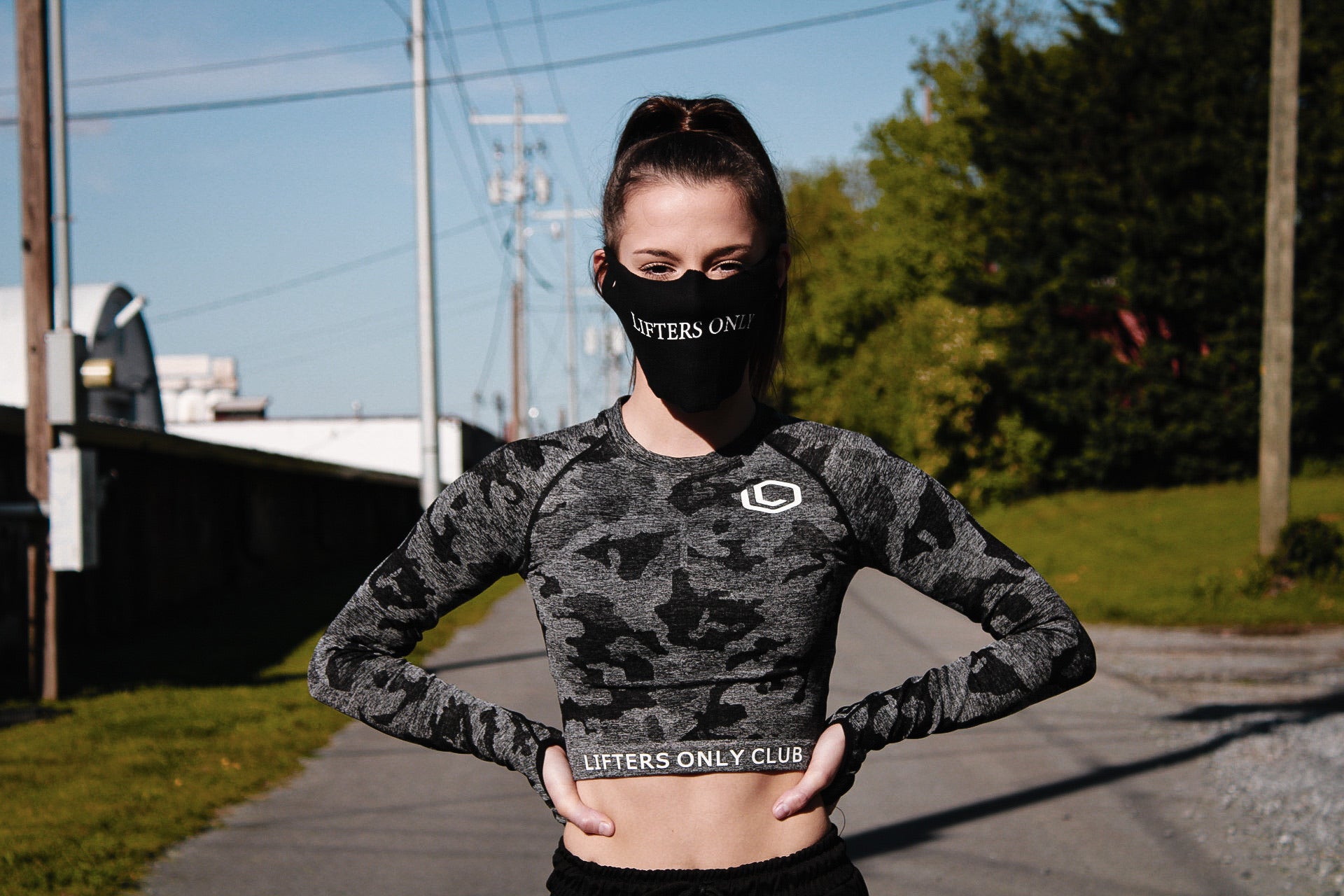 Lifters Only Black Face Mask