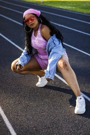 Pink Camo Biker Shorts