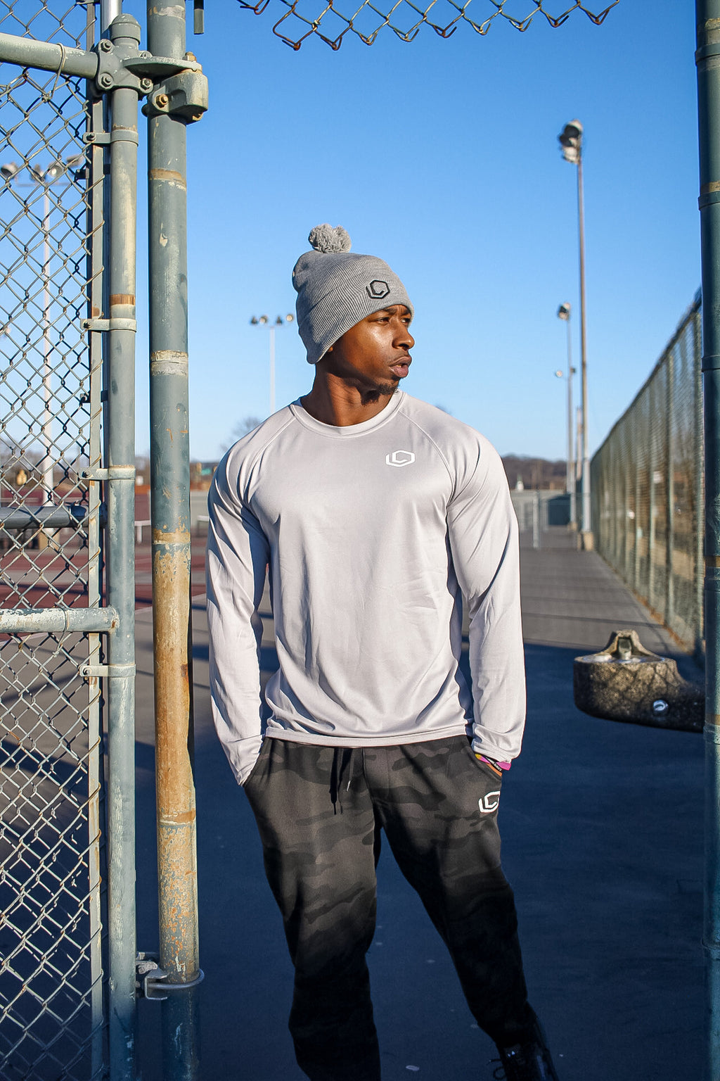 Silver Performance Long Sleeve Tee